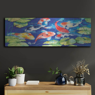 Koi' by Kathleen Parr Metal Wall Art