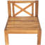 Canapé modulaire d'extérieur 5 avec coussins - bois naturel, coussins bleus, eau, -, pour la chasse-1539721451