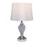 Zellner 44Cm Grey Chrome Table Lamp