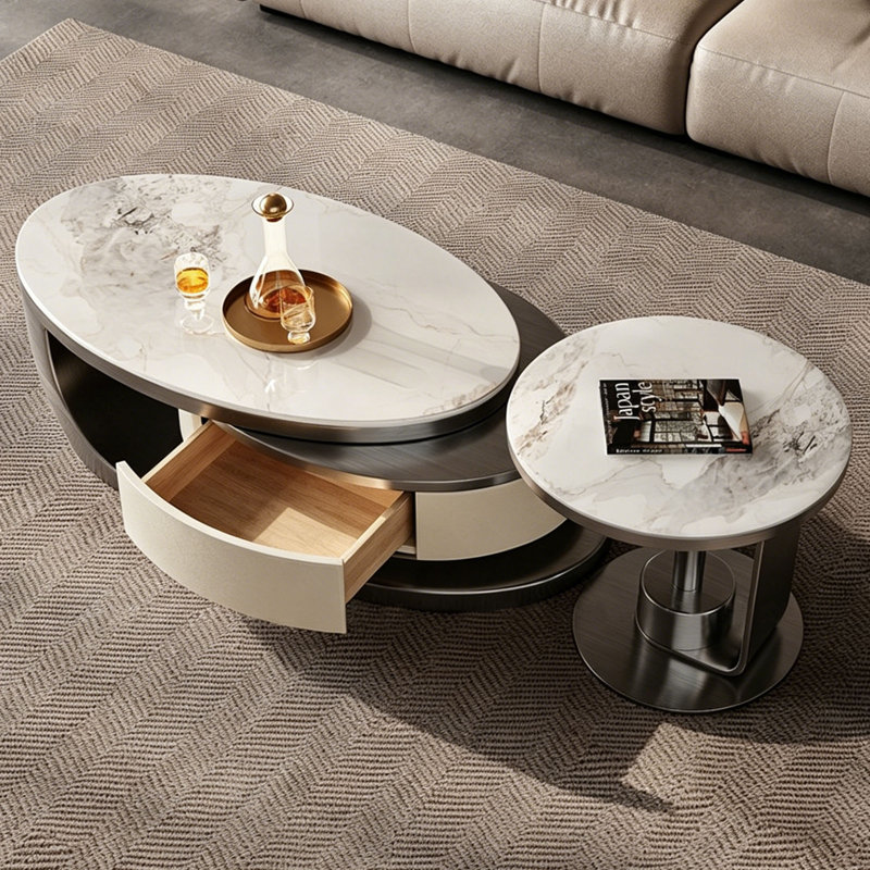 Modern minimalist coffee table set