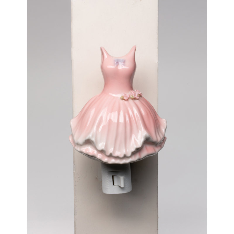 Veilleuse rose avec ballerine