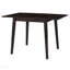Table de salle à manger extensible de 29 à 45 po pour 4 personnes, table de cuisine pliante avec pieds en bois d'hévéa, table de salle à manger peu encombrante