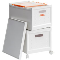 Portable Craft Organizer Box, 12.6 Liter, Plastic File Cabinet:  Streamlined Office Storage
