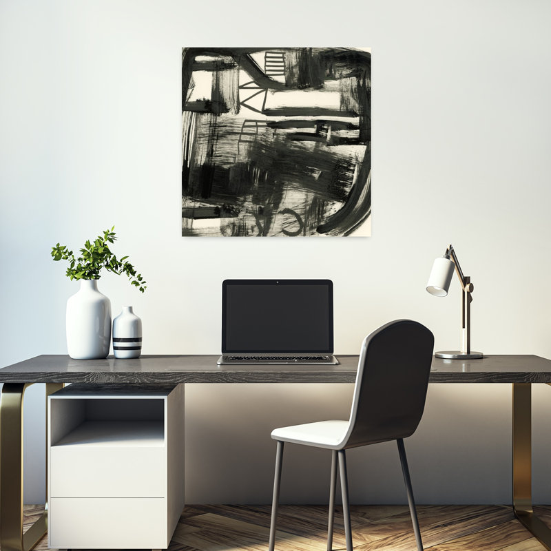 Art contemporain contemporain abstrait, H 18 po x l 18 po