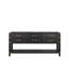 Meuble-lavabo double en chêne noir 72 po X P 22 po D