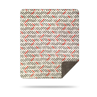 Tracks Knitted Throw Blanket