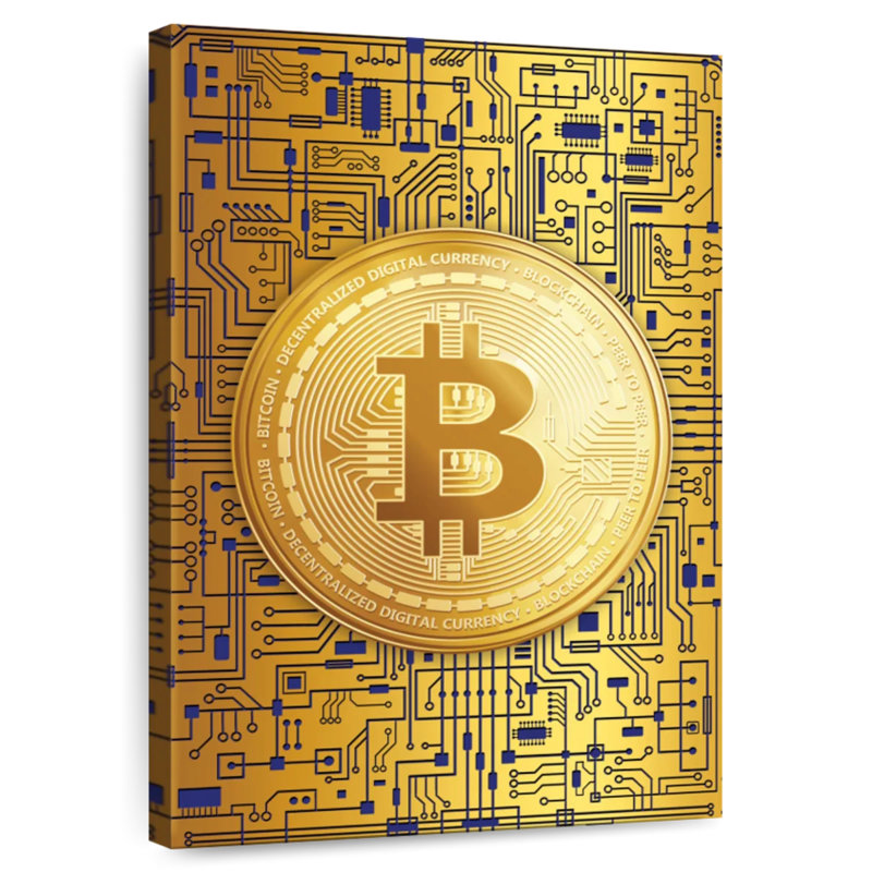 Logo Kerner Bitcoin, H 30 po x l 20 po