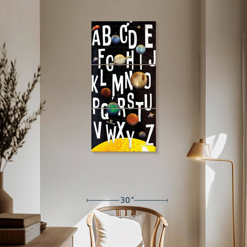 ABC Galaxy, 62" H x 30" W