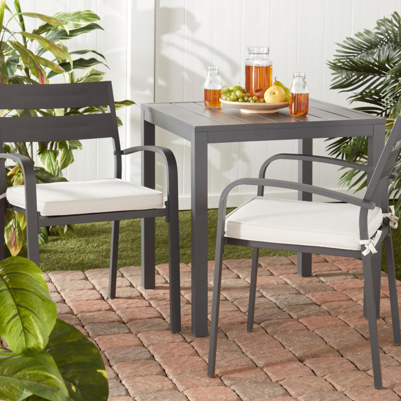 Sunbrella Outdoor Dining Chair Seat Pad, Cast Pumice