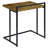 Antique Nutmeg Rectangular Top Snack Table-1480830811