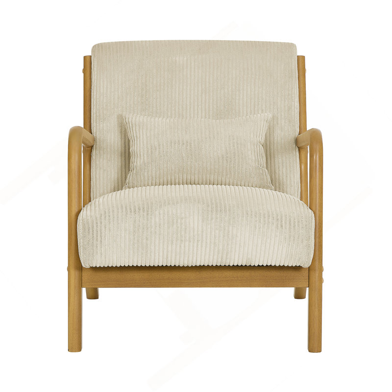 Chaise longue en bois, Beige