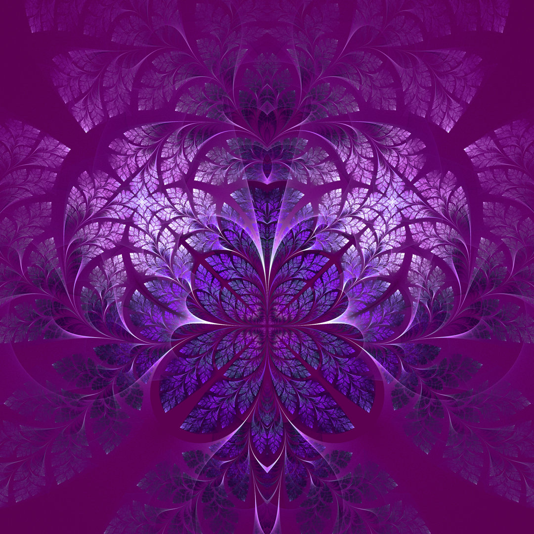 Fabulous Purple Fractal - Kunstdrucke auf Leinwand