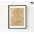 Cadre photo brun simple avec passe-partout