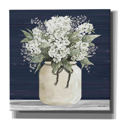 «White Flowers II» par Cindy Jacobs, art mural sur toile