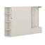 Grand lit escamotable mural peu encombrant avec tablettes de rangement intégrées, lumières DEL intégrées, armoire-lit pliable avec pieds et crochet escamotables dissimulés-130558178
