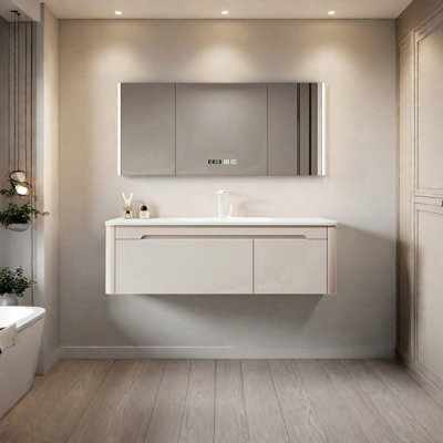 Modern minimalist style bathroom cabinet