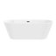 Baignoire de trempage autoportante en acrylique 67 po. X 32 po.-83845851