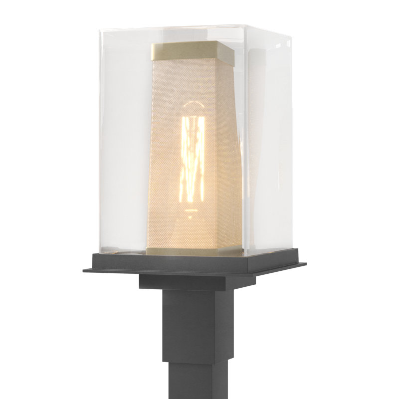 Polaris 1-Light 18" H Hardwired Lantern Head, Coastal Silver, Coastal Black