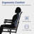 4 Person Swival Chair Patio Dining Set-1480058724