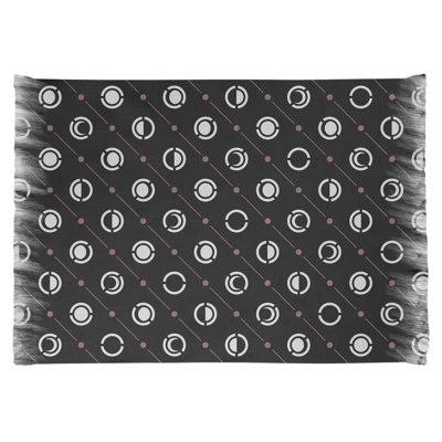 Tapis noir/blanc lune phases
