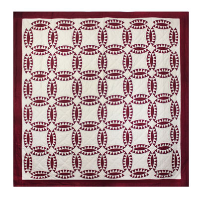 Antique Red Pine Burr Quilted Throw Blanket