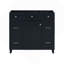 [Cabinet seulement] Meuble-lavabo de 36 po - Noir (lavabo non inclus)