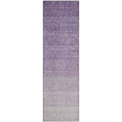 Premium Machine Washable Prisco Purple Rug