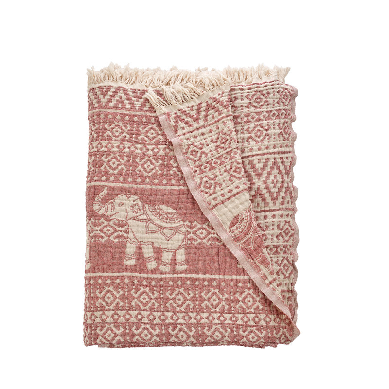 Courtepointe 100% coton Haywood, Rouge bordeaux