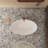 67 Inch Freestanding Solid Surface Soaking Bathtub, Oval Shape-116193993