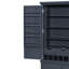 Grande armoire de rangement autoportante en bois avec 8 portes, 3 tablettes réglables, 7 tiroirs et 8 porte-bouteilles-133038292