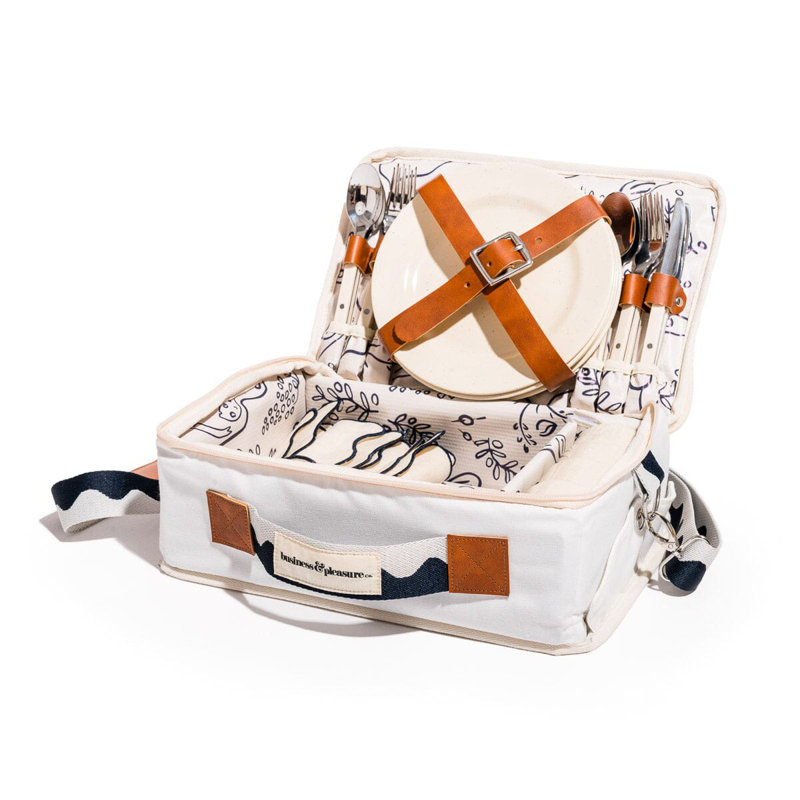 Picnic Set, Navy/White