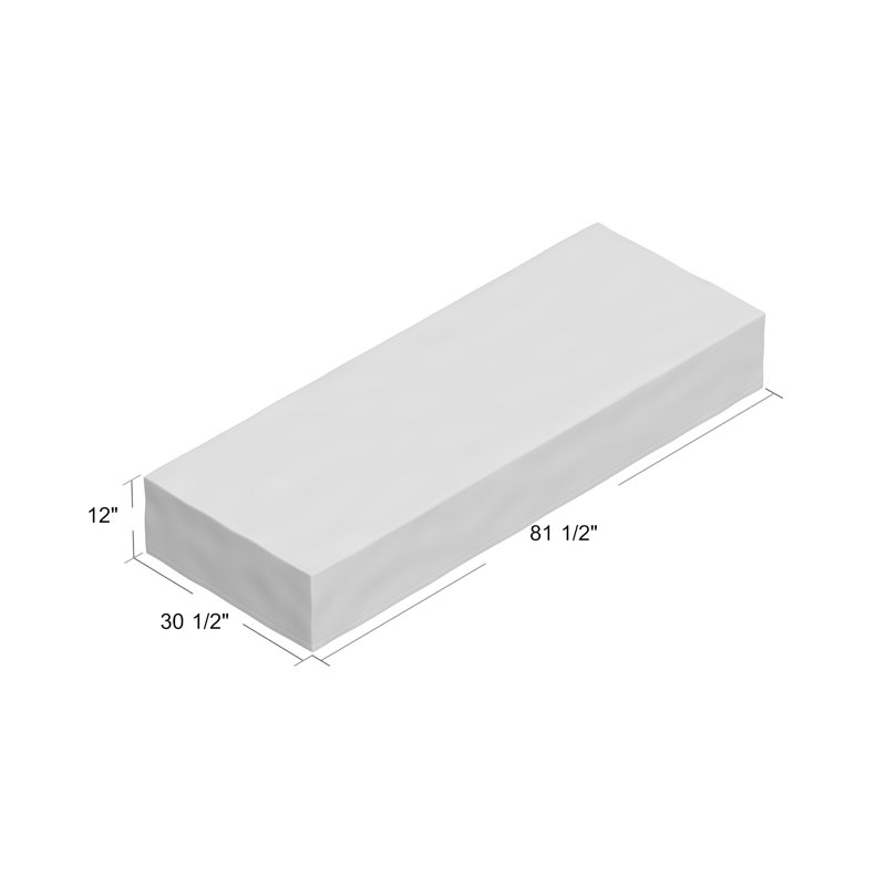 Gray All-Weather Outdoor Patio Chaise Furniture Cover