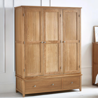 Herberts 3 Door Solid Wood Wardrobe