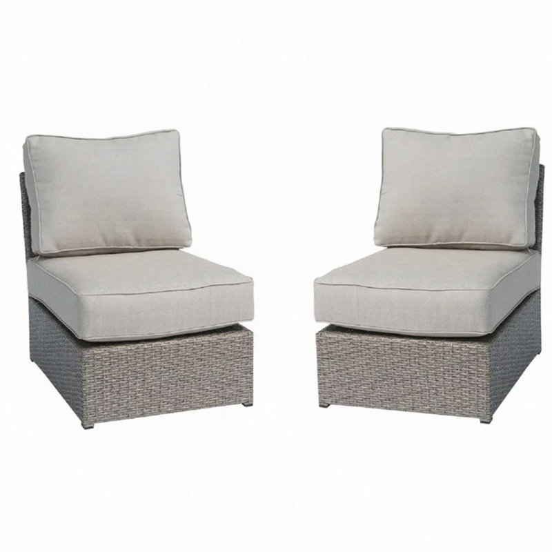 Chaise de patio entièrement assemblée avec coussins