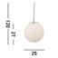 Advika 1 - Light Satin Silver Sphere Pendant-10973547