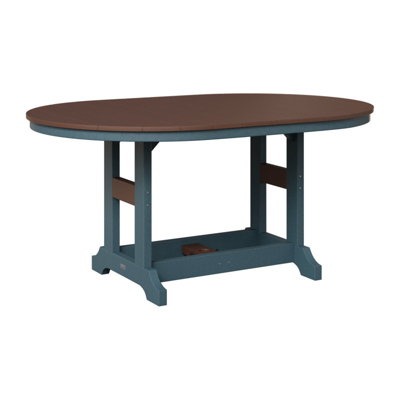 Table de bar Berlin Classic, Chocolat / Brun, Ardoise, H 39,5 po x l 44 po x P 64 po