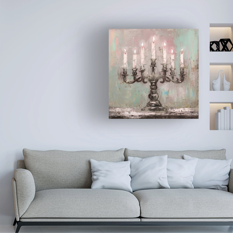 Art sur toile candélabre bolognaise «bolologa», H 35 po x l 35 po