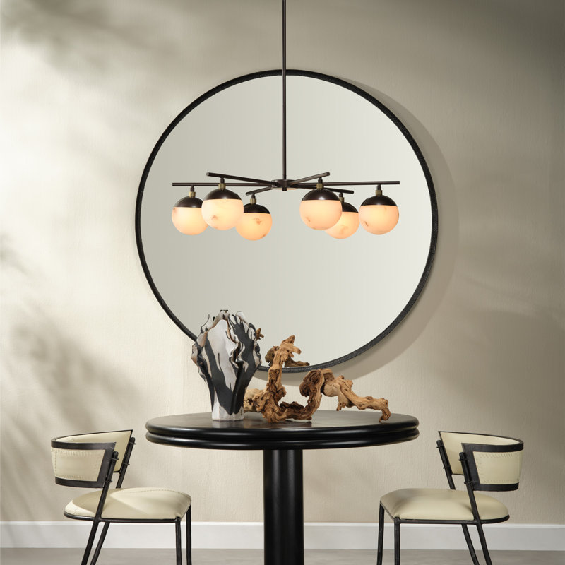 Refined Mirror, Large, Black
