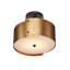 Ritsu Brass Semi-Flush Mount