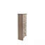 Mobilier de chambre à coucher avec tiroirs en bois naturel à finition naturelle chêne gris rustique / brun