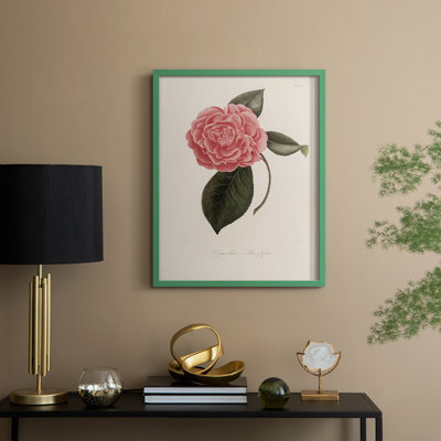 Impression florale vintage encadrée CXLI - bois massif