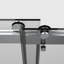 72 po X P 76 po Cabine de douche autoportante double coulissante sans cadre H au fini chrome-122790626