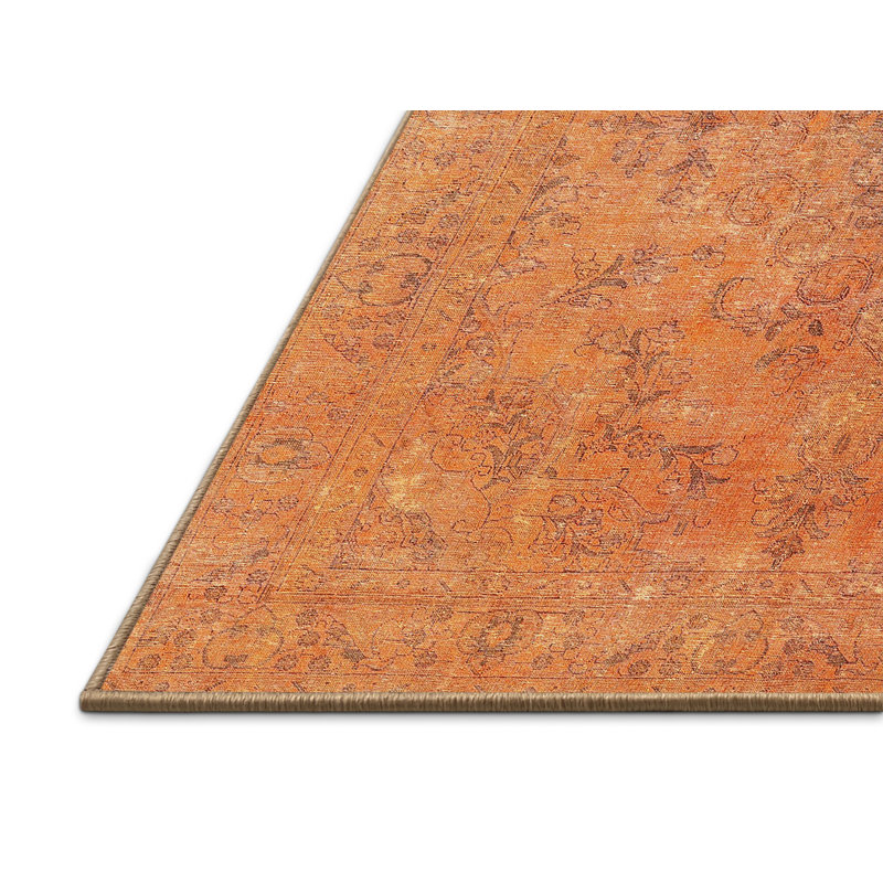 Tapis oriental orange, Rectangle 3 pi x 5 pi