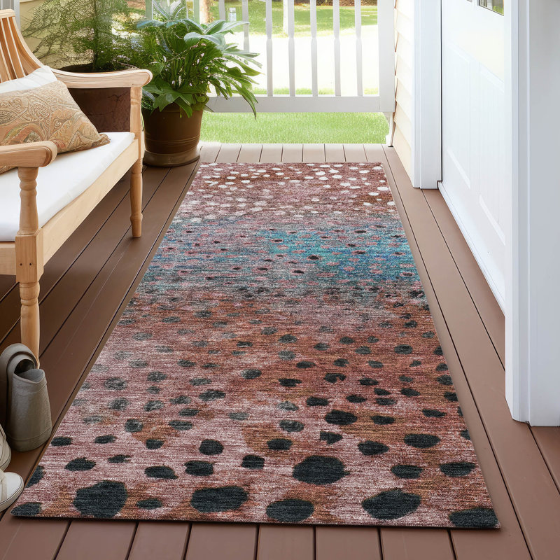 Chayil Area Rug with Non-Slip Backing, Runner 2'3" x 7'6"