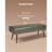 PU Leather Bedroom Bench with Metal Legs Shoe Bench for Entryway -1153653081