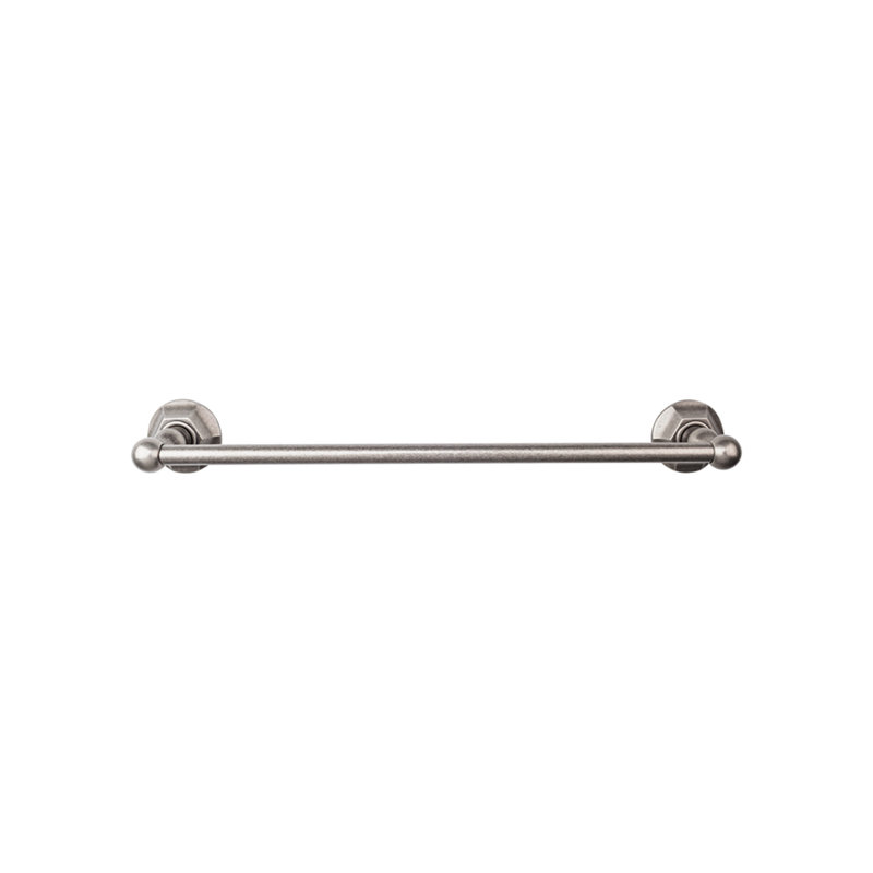 Edwardian Bath Single 26 1/2" Wall Mounted  Towel Bar, Antique Pewter