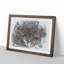 Great Horned Owl in Abstract - Picture Frame Graphic Art Print-55735582-55735575