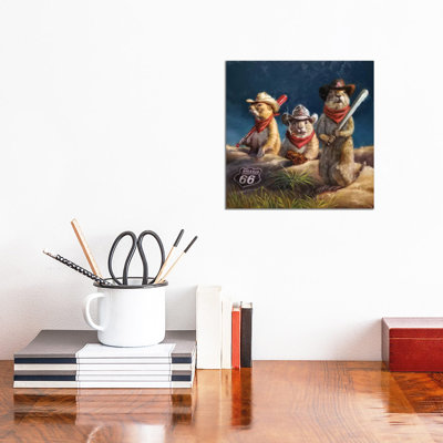 Amarillo Sod Poodles by Lucia Heffernan - Wrapped Canvas Print