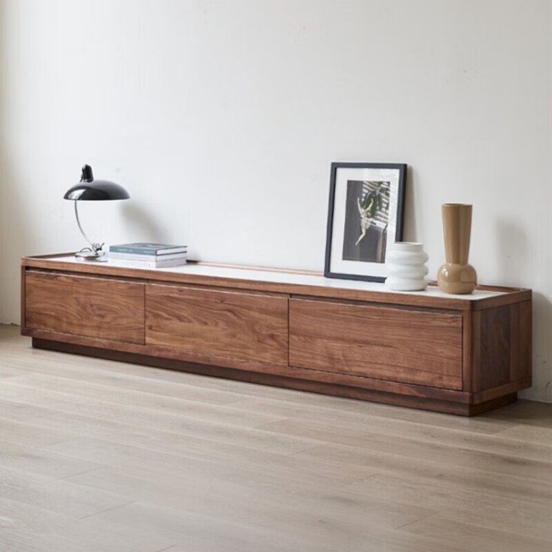 Meuble télé Creative Minimalist, H 14,96 po x L 86,61 po x l 15,75 po
