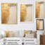 Reproduction d'art sur toile encadrée abstraite or et blanc-97038190-97038186
